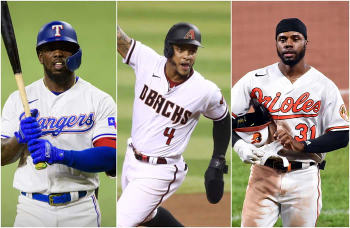 Rangers OF Adolis Garcia, Diamondbacks OF Ketel Marte, Orioles OF Cedric Mullins